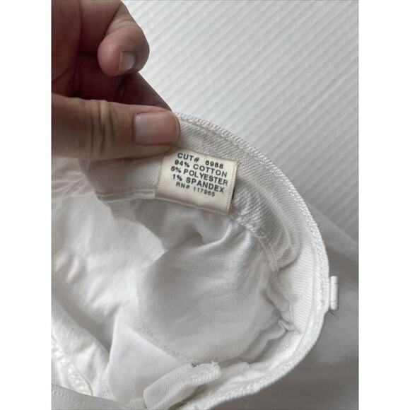 J BRAND Jeans Womens Size 32 White Denim Bootcut Mid Rise Classic Casual Coastal - Picture 7 of 13